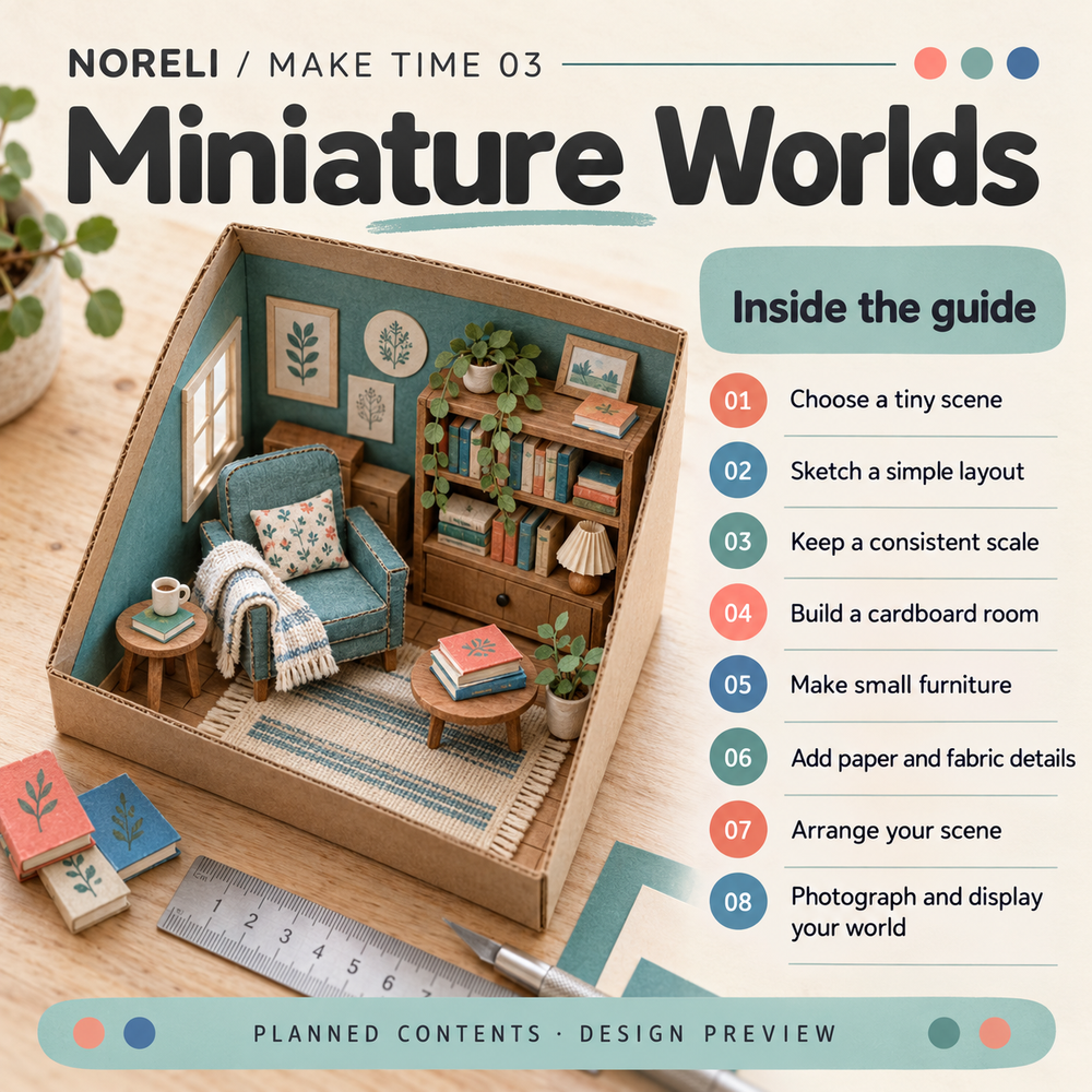 Contents of Miniature Worlds, a digital PDF guide.