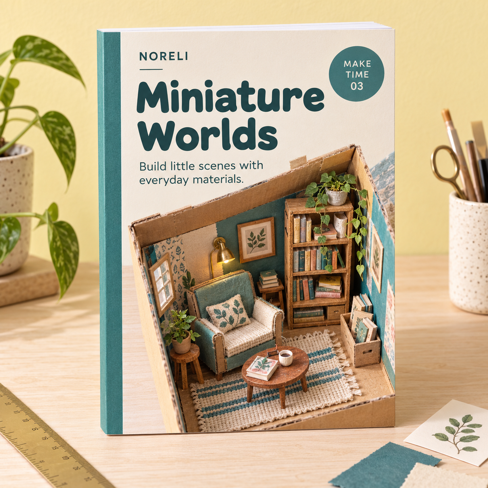 Cover of Miniature Worlds, a digital PDF guide.