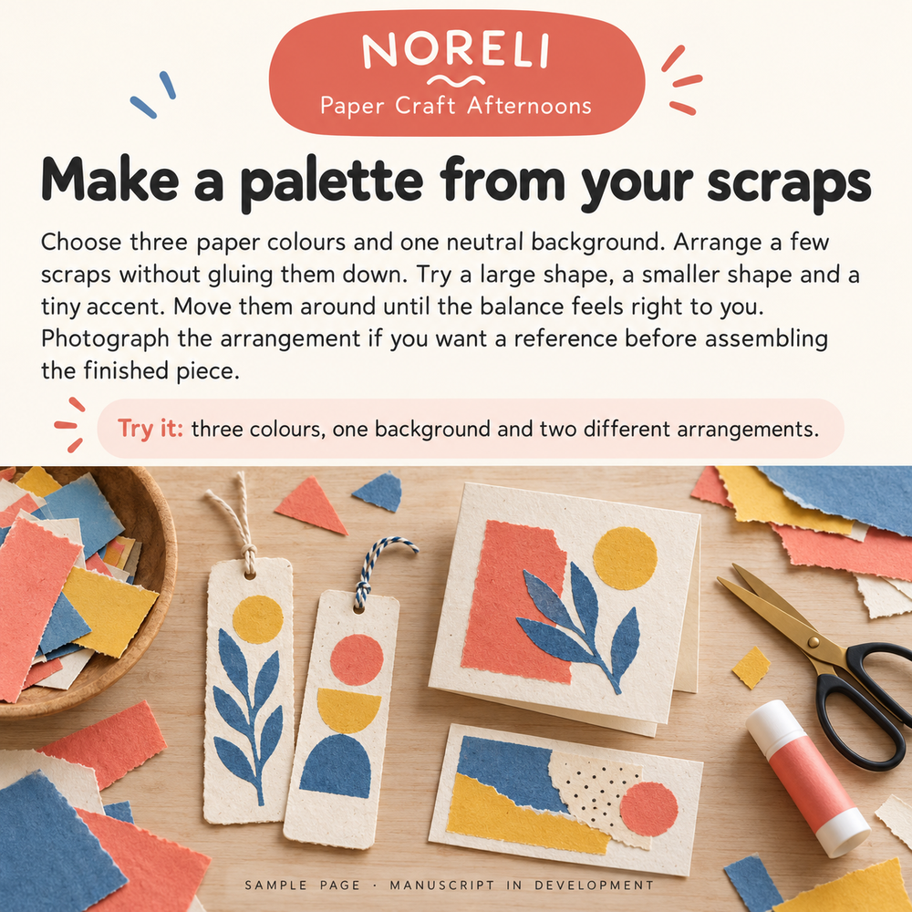 Sample page of Paper Craft Afternoons, a digital PDF guide.
