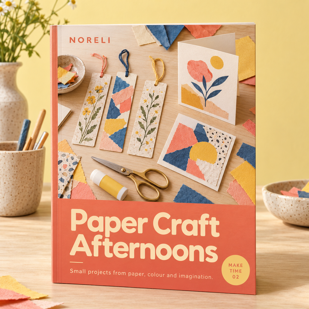 Cover of Paper Craft Afternoons, a digital PDF guide.