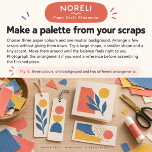 Show the sample page of Paper Craft Afternoons.